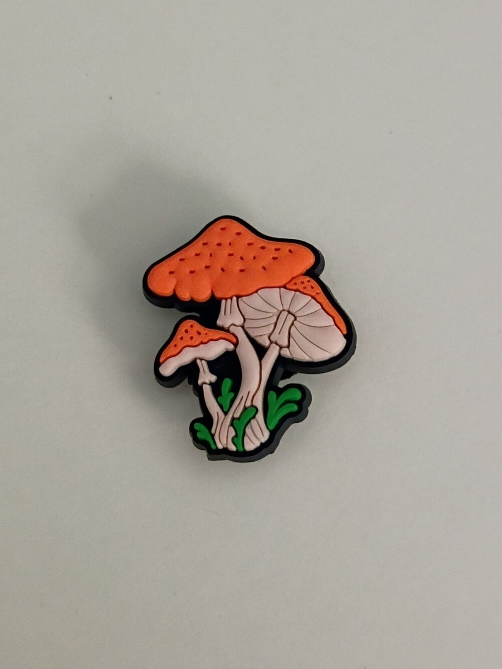 10 for $10 Jibbitz Croc Charm - Triple Mushroom - Orange Caps w/ Tan Stems